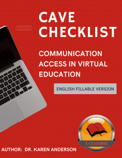 CAVE Checklist - Communication Access in Virtual Education (Fillable)